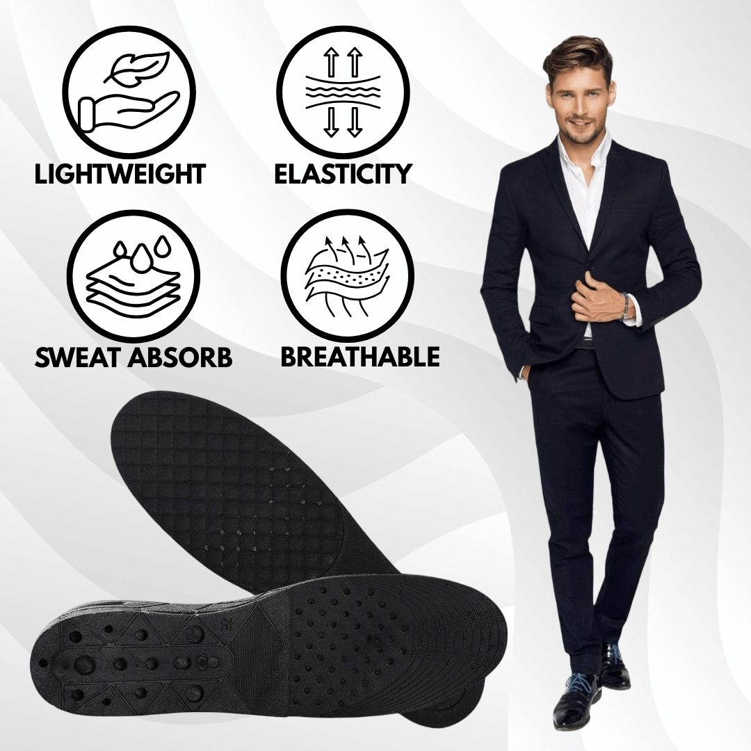 MaxHeight - 4 Layer Height Enhancing Insoles (Increase Height Upto 3 Inches)