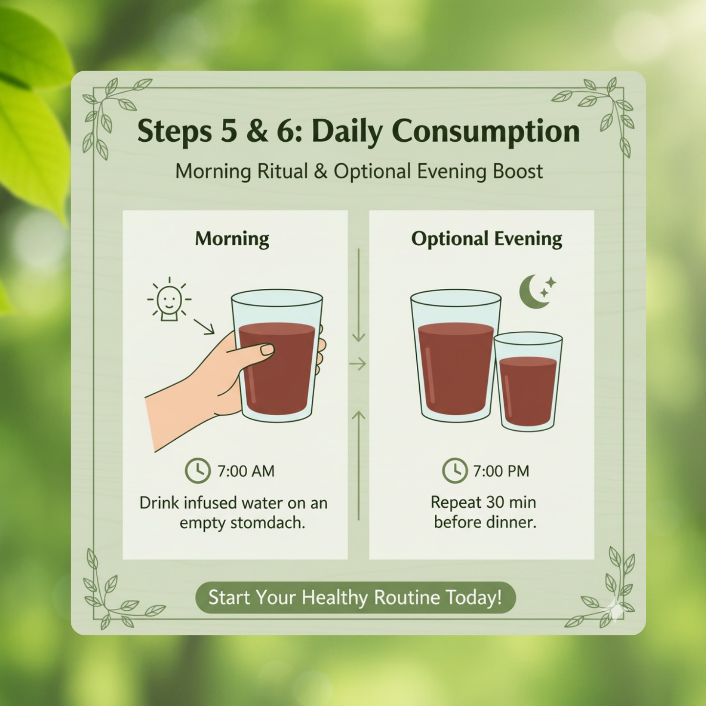 Sugar Balance Wooden Water Glass