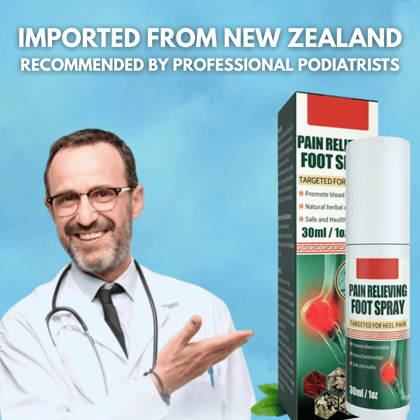 QuickRelief™ - Foot & Joint Pain Relieving Spray - (Buy 1 Get 1 Free)