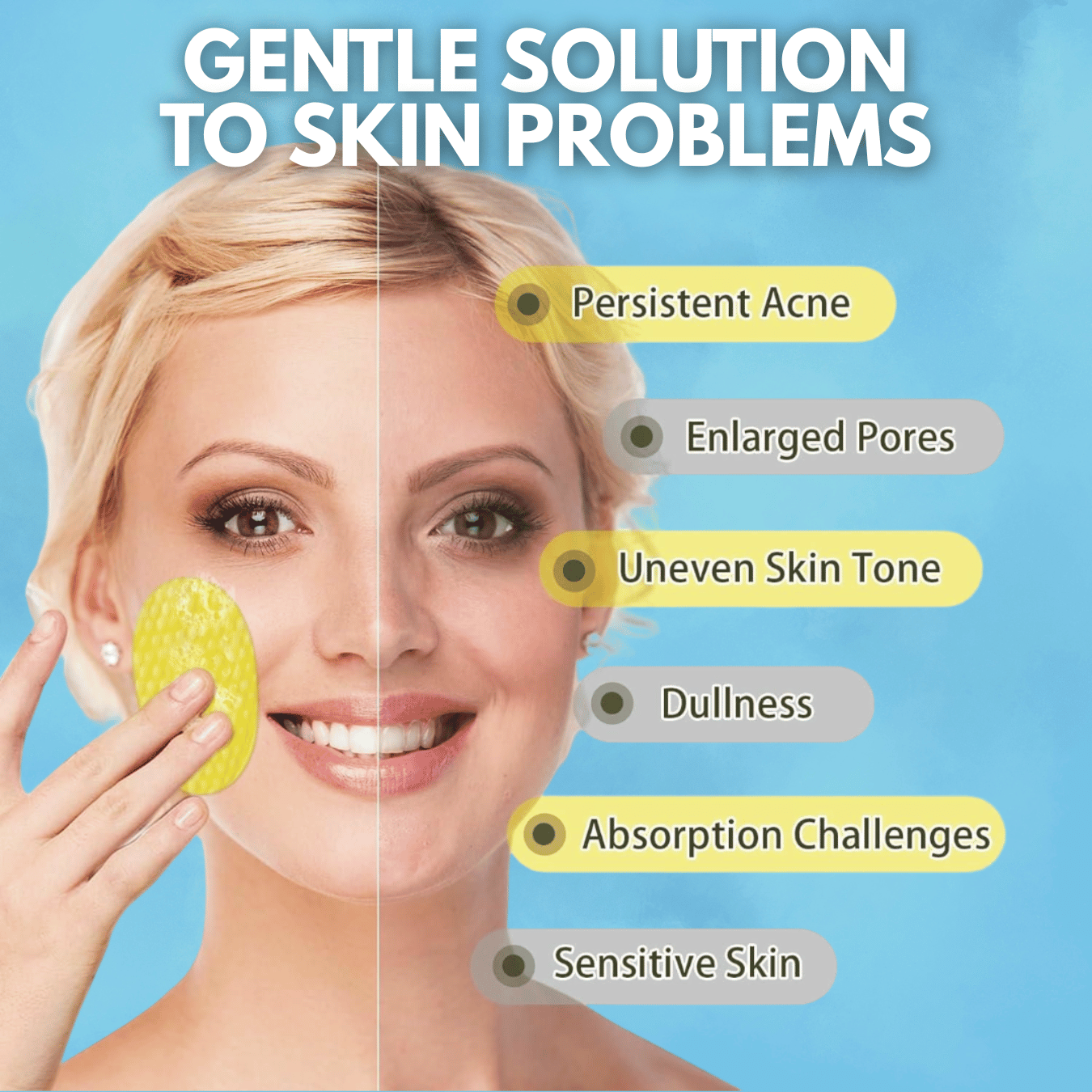 SkinGlow - Korean Turmeric Kojic Acid Cleansing Pads (Pack of 20)