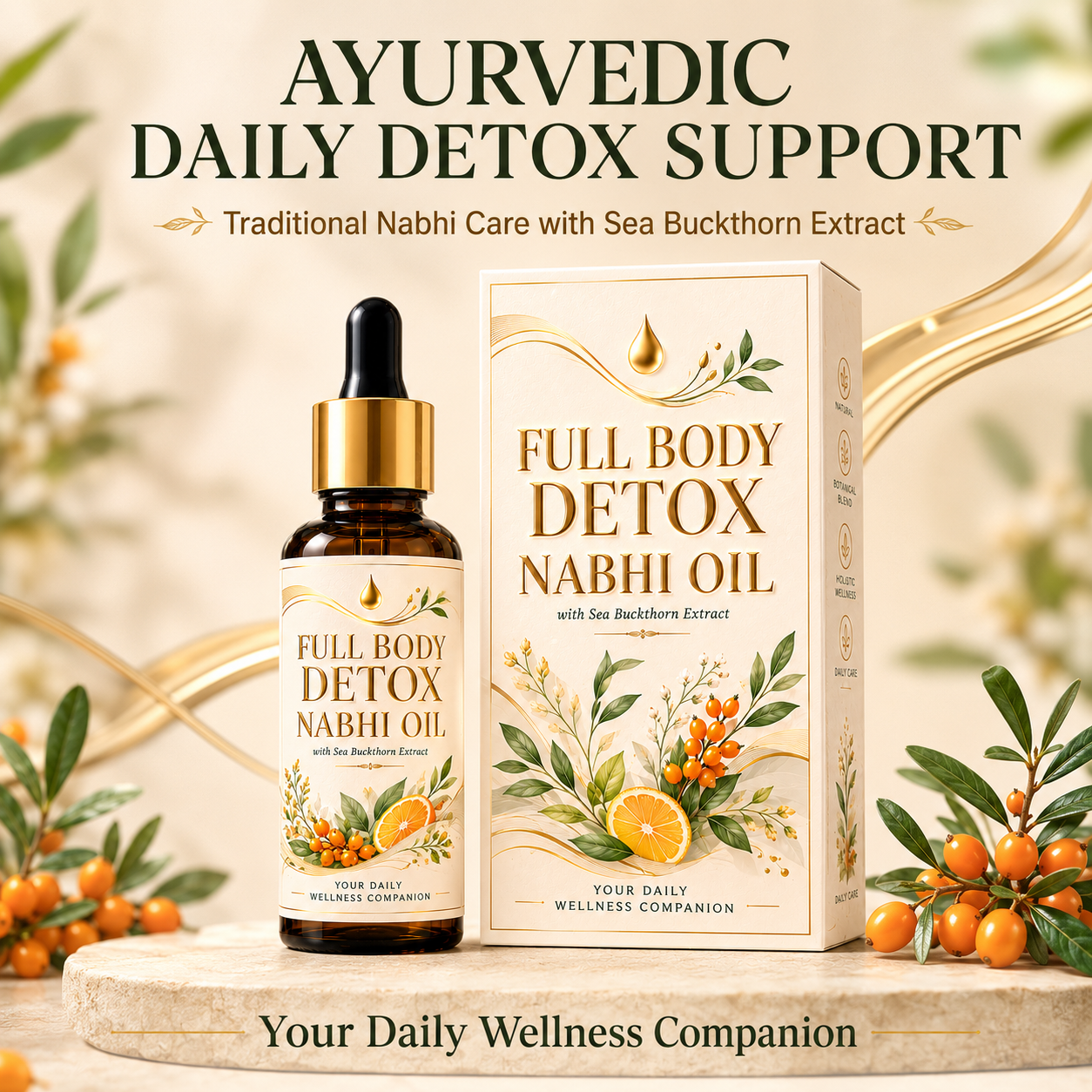 Full Body Detox Nabhi Oil with sea buckthorn extract