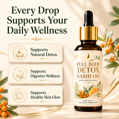 Full Body Detox Nabhi Oil with sea buckthorn extract