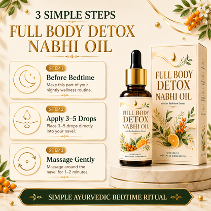 Full Body Detox Nabhi Oil with sea buckthorn extract
