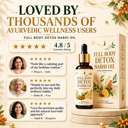Full Body Detox Nabhi Oil with sea buckthorn extract