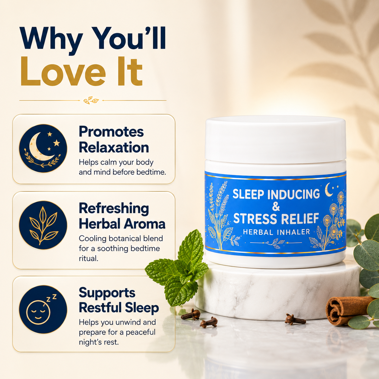 Sleeping Inducing & Stress Relief Herbal Inhaler
