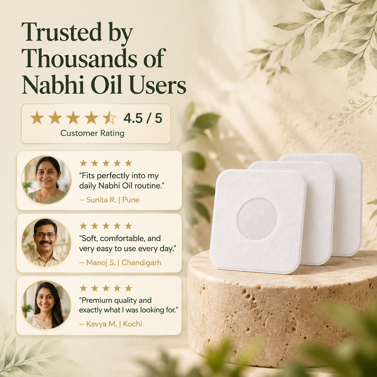 Nabhi Oil Absorption Pads (Pack of 30)