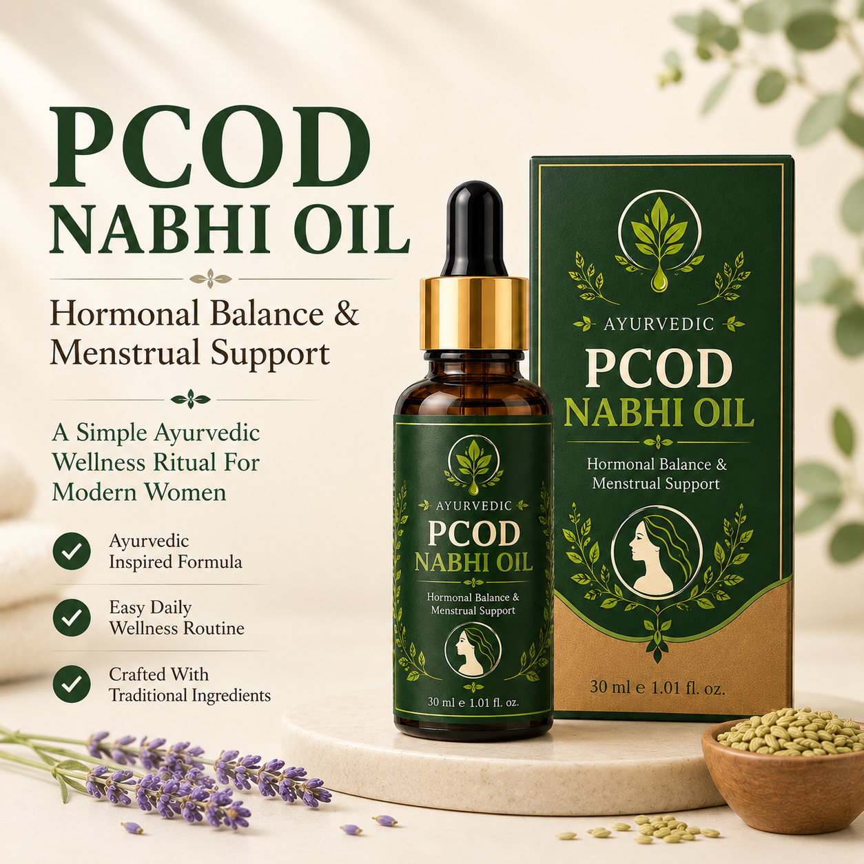 Ayurvedic PCOD Nabhi Oil