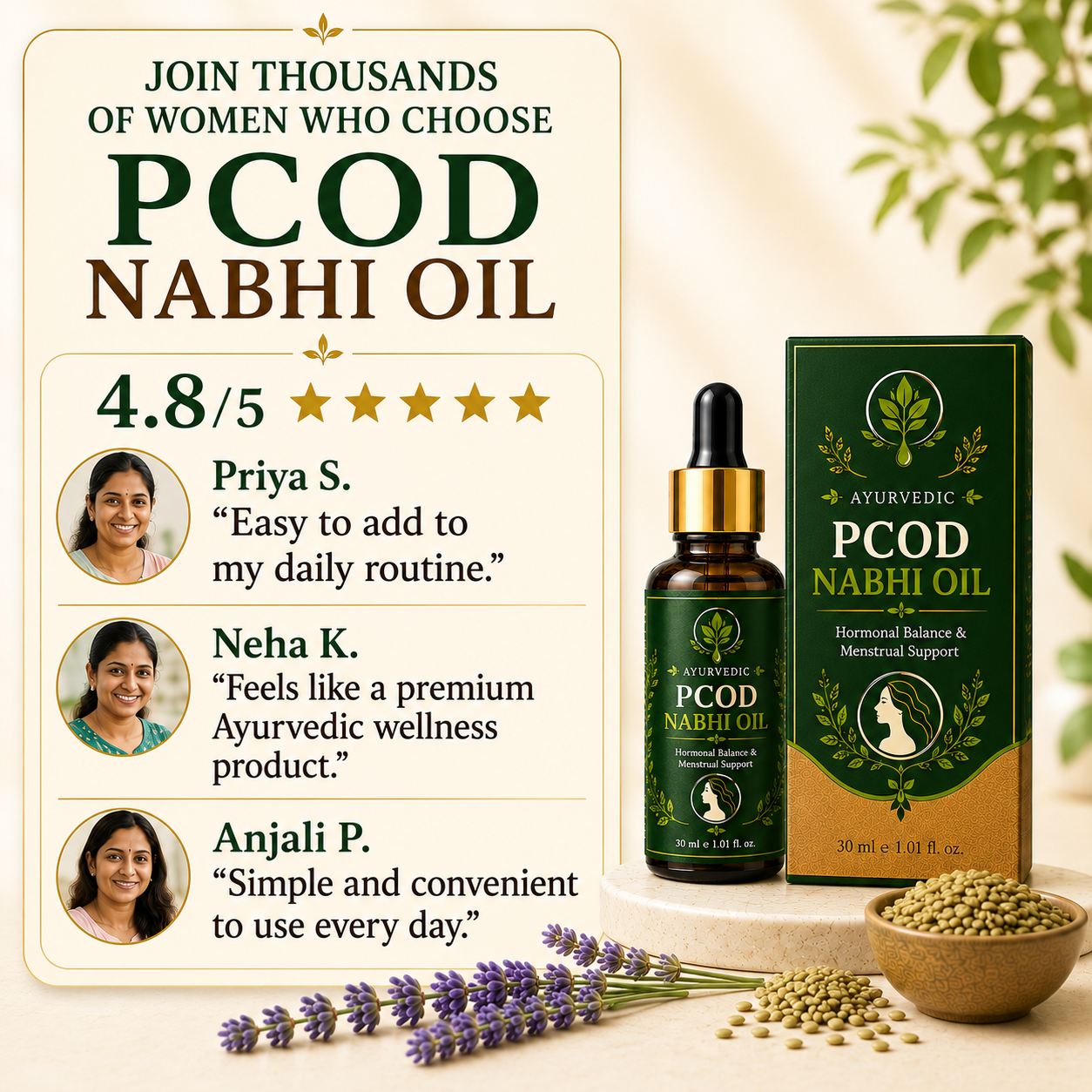 Ayurvedic PCOD Nabhi Oil