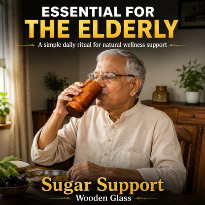 Sugar Control Wooden Water Glass (100% Natural)