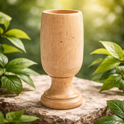 Heart Care and BP Control Arjuna Wood Water Glass