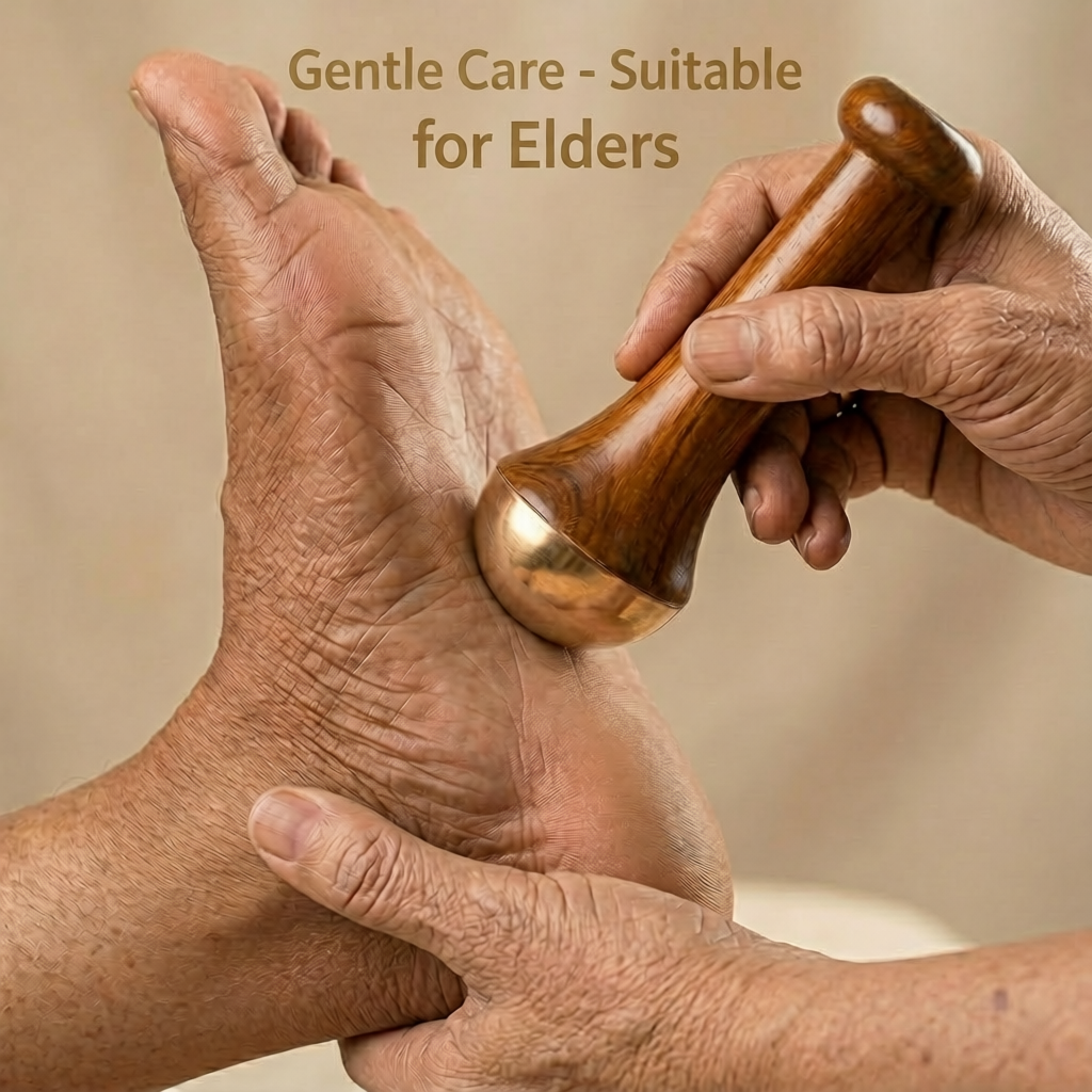 SugarBalance Kansa Wand Foot Massager
