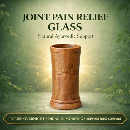 Joint Pain Relief Wooden Water Glass