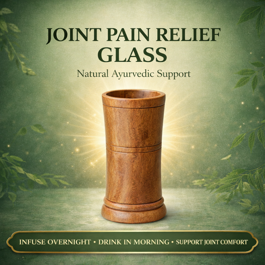 Joint Pain Relief Wooden Water Glass
