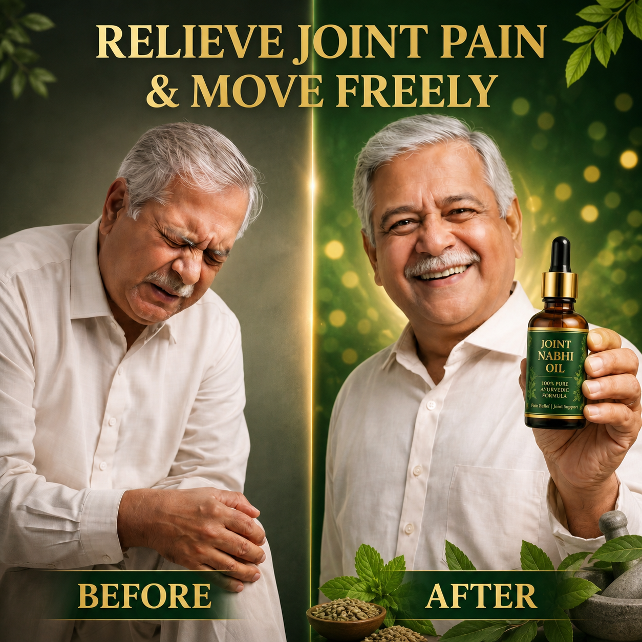 Joint Pain Relief Nabhi Oil (Knees, Back, Shoulder, Feet, Elbows)
