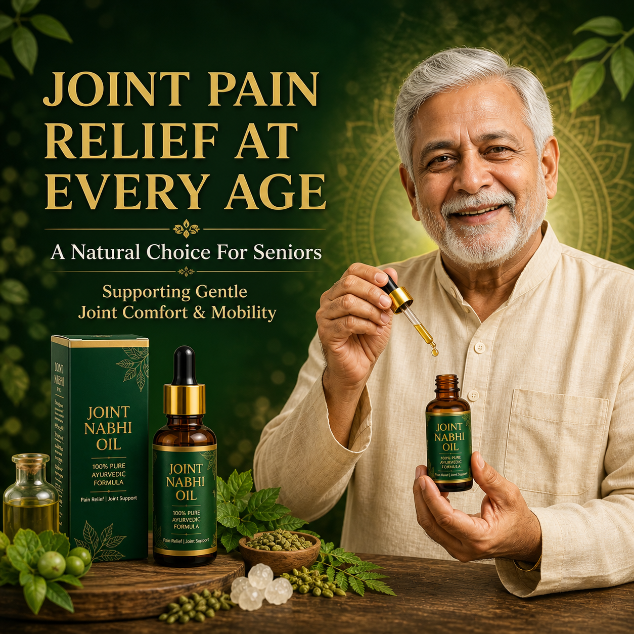 Joint Pain Relief Nabhi Oil (Knees, Back, Shoulder, Feet, Elbows)
