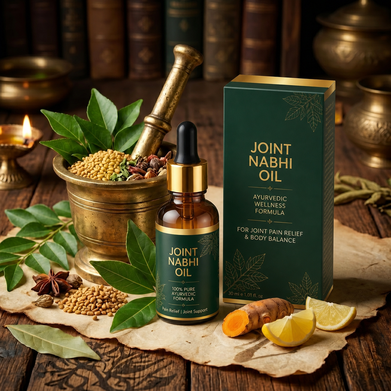 Joint Pain Relief Nabhi Oil (Knees, Back, Shoulder, Feet, Elbows)