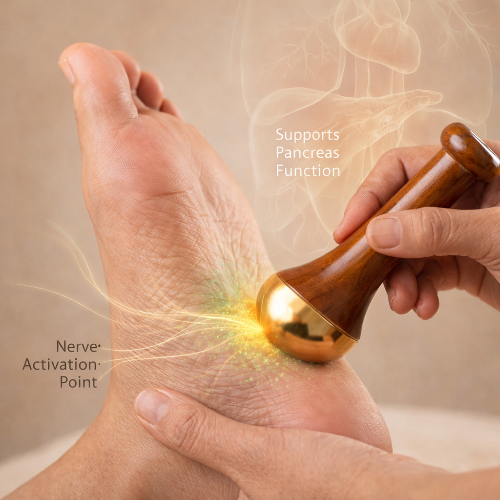 SugarBalance Kansa Wand Foot Massager
