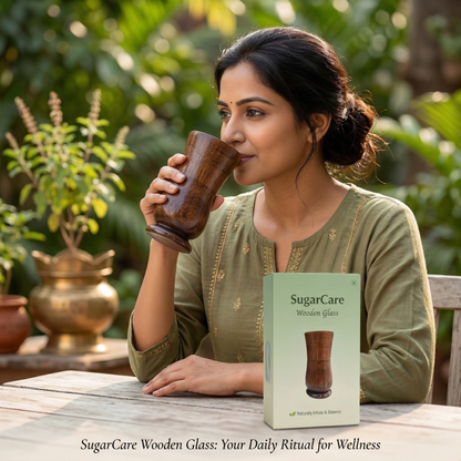Sugar Balance Wooden Water Glass