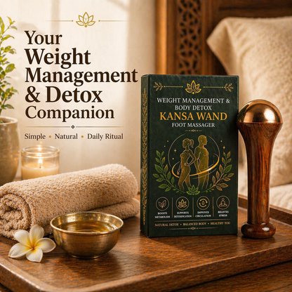 Weight Management and Body Detox Kansa Wand Foot Massager